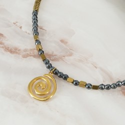 Breloque en Acier Inoxydable 304 en Forme de Spirale 20 mm