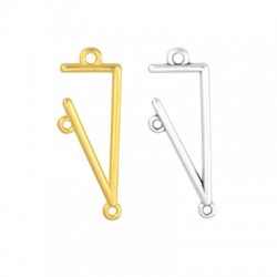 Zamak Pendant Irregular 13x32mm
