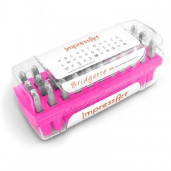 Kit Poinçons police "Bridgette" en majuscules 3mm ImpressArt (33pcs/paquet)