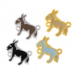 Zamak Connector Donkey w/ Enamel 14x17mm