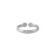 Brass Finger Ring with Beads 22x3mm
