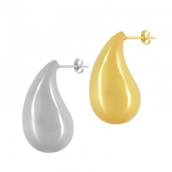 Brass Earring Drop w/ Clasp 15x28mm
