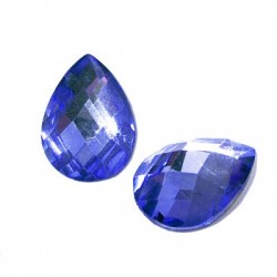 Resin Flatback Drop Shiny 13x18mm