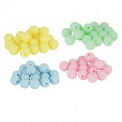 Acrylic Round Bead Rubber Effect 8mm (Ø~2mm)