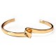 Bracelet ÉCO Jonc Ajustable avec anneau en Métal/Laiton 65mm