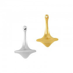 Zamak Pendant Spinning Top 18x27mm (Ø1.8mm)