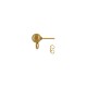Stainless Steel 304 Earring Ball Pin with Loop 4mm