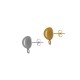Stainless Steel 304 Earring Round with Loop 8mm