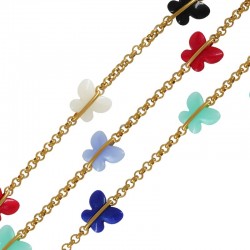 Chaîne en Acier Inoxydable 304 avec Papillons 2.5 x 1 mm