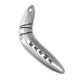 Breloque Boomerang en Métal/Zamak 11x29mm (Ø 1,4m)