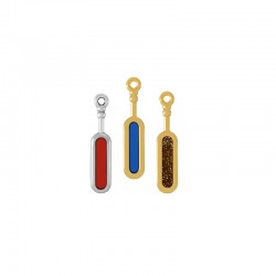 Zamak Pendant w/ Enamel 6x25mm