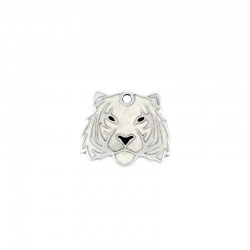 Zamak Pendant Tiger Head w/ Enamel 21x19mm