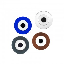 Plexi Acrylic Pendant Round w/ Evil Eye 35mm