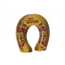 Plexi Acrylic Deco Horseshoe w/ Pomegranate 58x59mm