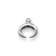 Zamak Pendant Double Horn 18mm