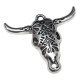 Zamak Pendant Bull's Head 39x32mm