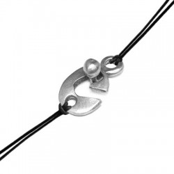Fermoir Crochet en Métal/Zamak 26x13mm (Ø3,5+Ø2,6mm)