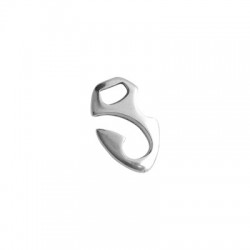 Chiusura a Gancio in Zama Gancio 15x22mm (Ø 5.5x2.5mm)