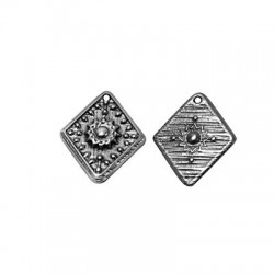 Zamak Ethnic Pendant 21x25mm