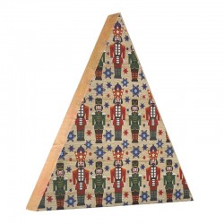 Wooden Deco Triangle w/ Nutcracker 185mm
