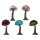 Champignon Décoratif en Velours 6 x 12 cm