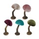Champignon Décoratif en Velours 6 x 12 cm