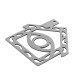 Stainless Steel 304 Pendant House with Evil Eye 80mm