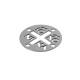Stainless Steel 304 Pendant Round "ICXC NIKA" with Cross 55mm