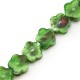Glass Bead Flower 8x13mm (26pcs) (Ø1mm)