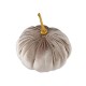 Zucca Decorativa in Velluto con Stelo in Metallo ~10.5 cm