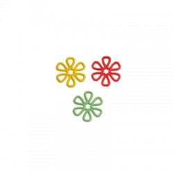Zamak Rubber Effect Connector Flower 14mm