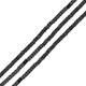 Hematite Washer Faceted 2x3mm (Ø0.9mm) (200pcs) (40cm)