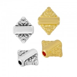 Zamak Slider Rhombus 10x8mm (Ø1.7mm)