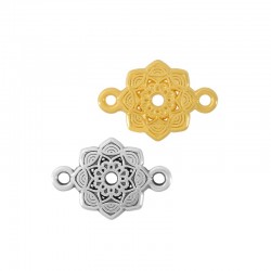 Zamak Charm Mandala Flower 12mm