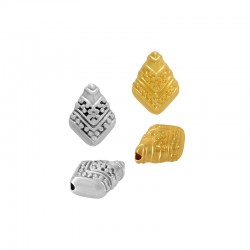 Zamak Slider Rhombus Irregular 8x11mm (Ø1.4mm)