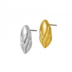 Zamak Earring Leaf 15x19mm