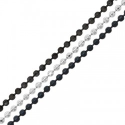 Chaîne en Métal/Laiton Coupe Diamant 1,2mm