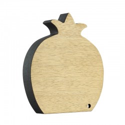 Wooden Deco Pomegranate 133x124mm