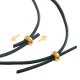 Brass Rondelle w/ Rubber Tube 6x3mm (Ø1.5mm)