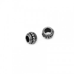 Zamak Bead 8x6mm (Ø 3.8mm)