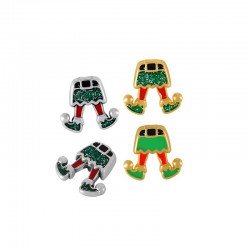 Zamak Slider Elf w/ Enamel 16x14mm (Ø2.2mm)