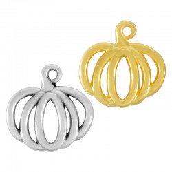 Zamak Charm Pumpkin 15x17mm