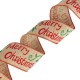 Polyester Ribbon "Merry Christmas" Mistletoe 63mm (~10yards)