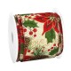 Polyester Ribbon with Flowers & Mistletoes 63mm (~10yards)