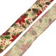 Polyester Ribbon with Flowers & Mistletoes 63mm (~10yards)