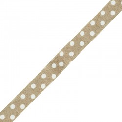 Polyester Ribbon w/ Polka Dots 38mm (~10yards)