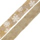 Cinta de Poliéster con Copos de Nieve Blancos 63 mm (~10 Yardas)