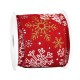 Polyester Ribbon with Snowflakes 63mm (~10yards)