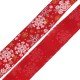 Ruban en Polyester avec Flocons de Neige 63 mm (~10 Yards)