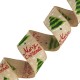 Nastro in Poliestere Merry Christmas con Albero 63 mm (~10 Iarde)